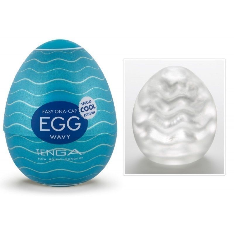 Мастурбатор Tenga Egg Wavy Special Cool Edition EGG-001C - Tenga - Не анатомические мастурбаторы - Купить