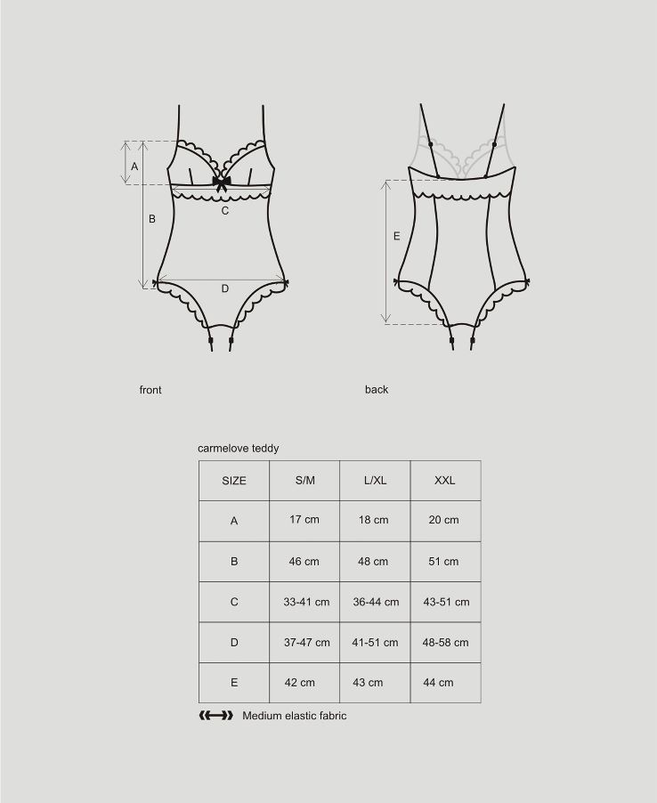 Тедди Миксти, S/M 05694 - Obsessive - Эротические боди - Купить