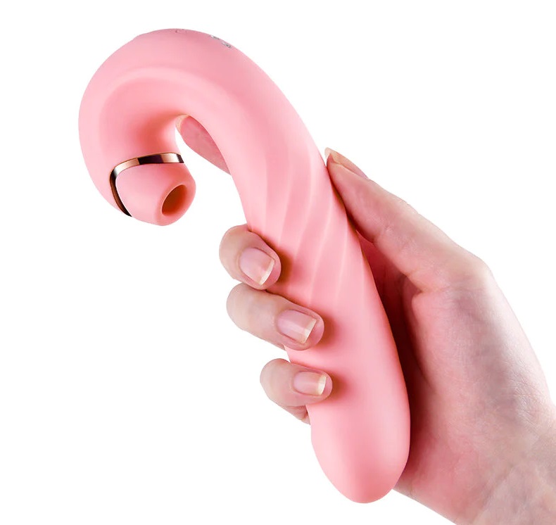 Тройной вибратор-кролик Erocome Triangulum с вакуумным стимулятором, розовый 50708 - Erocome - Вибраторы-кролики - Купить