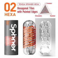 Tenga - Spinner 02 Hexa 飛機杯 - 橙色 照片