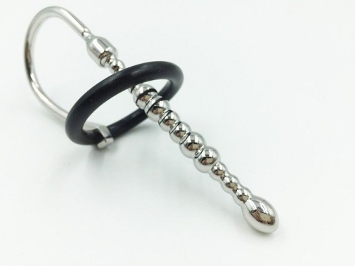 MT - Urethral Sound with Penis Ring 110mm photo