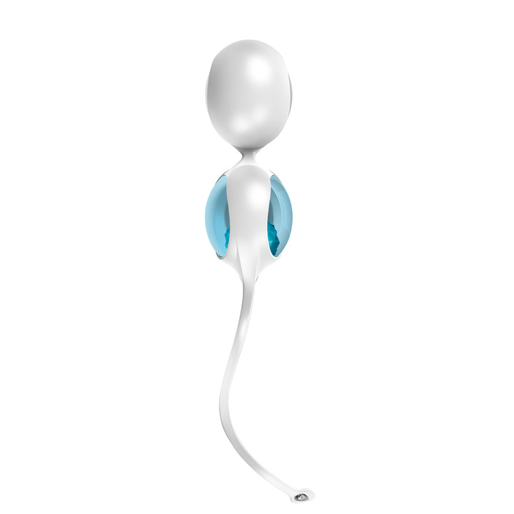 ovo L1 I comes with a sillicone double Kegel ball holder and... Ovo - L1 Love Balls - Blue photo-2