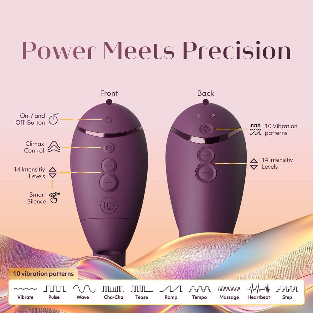 Designed to combine Womanizer’s 3D Pleasure Air suction ... Womanizer - Next Duo 3D Pleasure Air G-Spot Vibrator - Dusky Pink photo-10