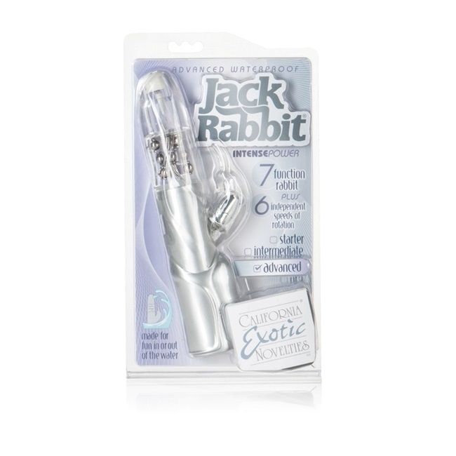 Explore your erogenous zones with the Advanced Waterproof Ja... CEN - Advanced Waterproof Jack Rabbit 3 Rows - Clear photo-6