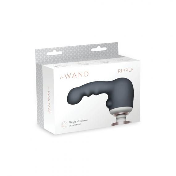 Le Wand Weighted Silicone Attachments are designed to fit sn... Le Wand - Ripple Weighted Silicone Attachment - Grey photo-12
