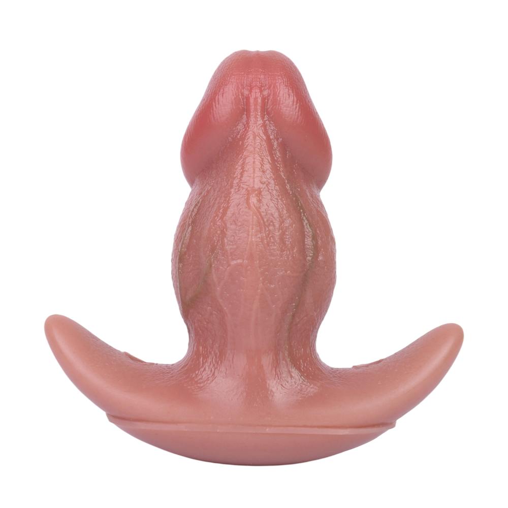 Material: liquid silicone
Intotal L: 14.9cm
Base width: 14.... FAAK - Realistic Anal Plug w Belt - Flesh photo-5
