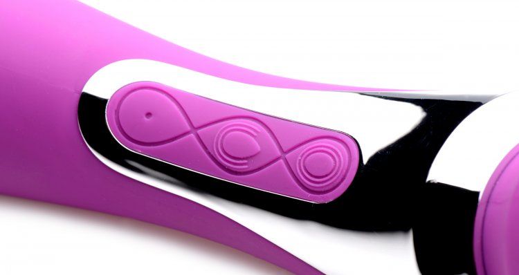 Made for your satisfaction and convenience, this double-side... Wand Essentials - Duo Royale Ultra-Powered Dual-Ended Massaging Wand - Purple photo-3