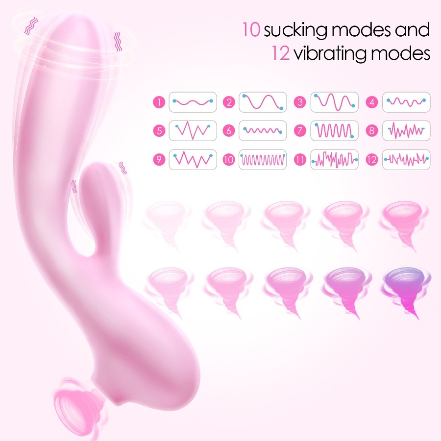 Experience the zenith of pleasure with the Erocome Apus Rabb... Erocome - Apus Rabbit - Pink photo-10