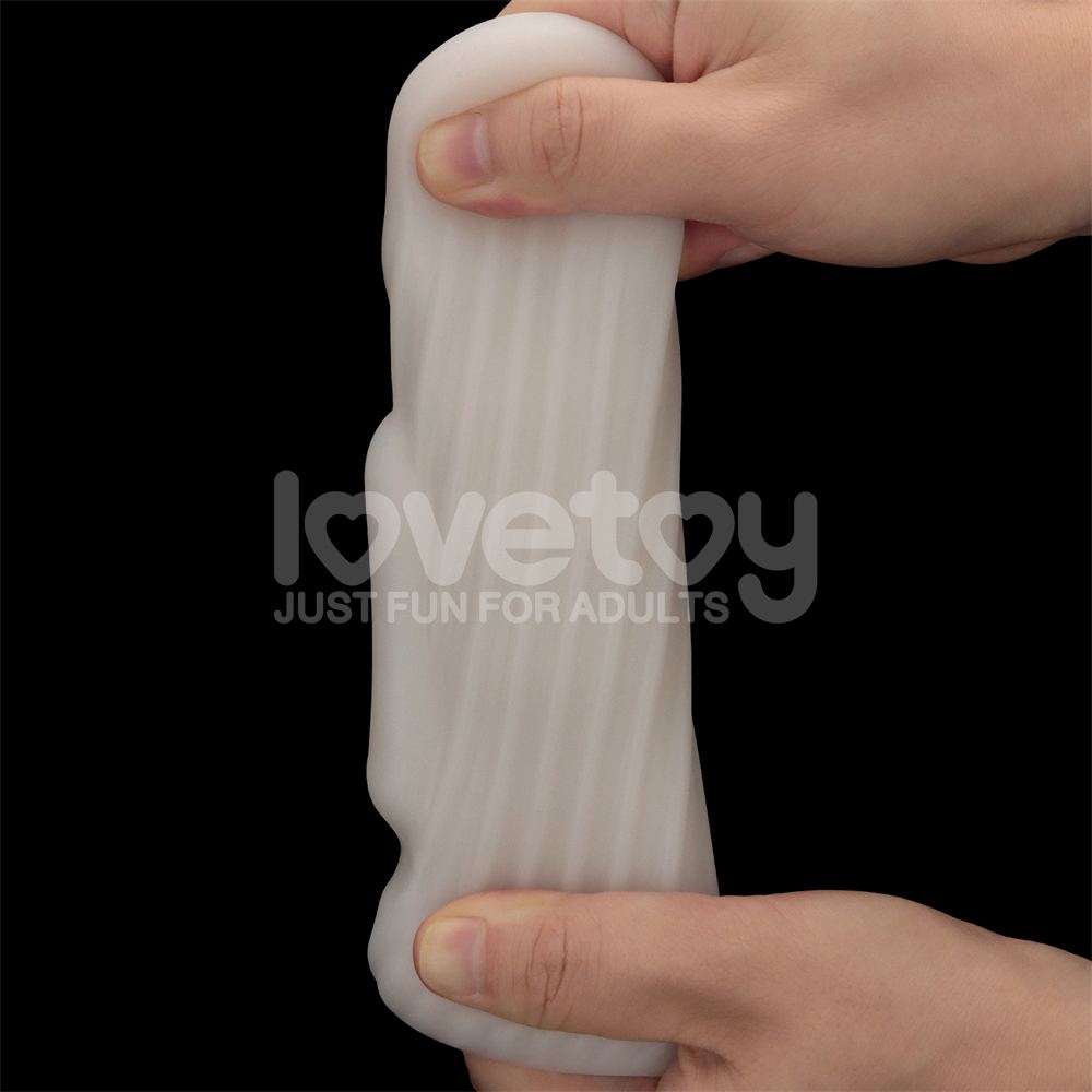 Discover ultimate pleasure and versatility with the Lovetoy ... Lovetoy - Knights Ring Vibro 2in1 Sleeve - Spiral photo-6