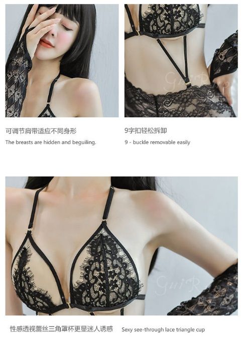 This dress is very sexy and has a soft feel, making the pass... SB - Lace Babydoll - Black photo-6