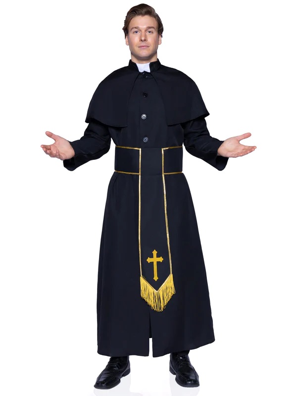 Leg Avenue - Priest Costume 2pcs - Black - XL photo