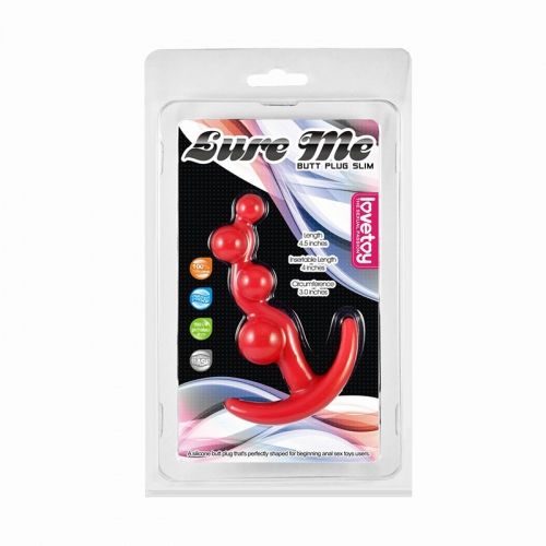 Lovetoy - Lure Me Silicone Anal Toy - Red photo