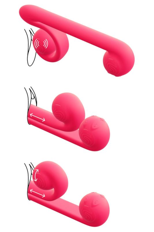 The Snail Vibe vibrator won the XBIZ award for most innovati... Snail Vibe - Duo Vibrator - Pink photo-2