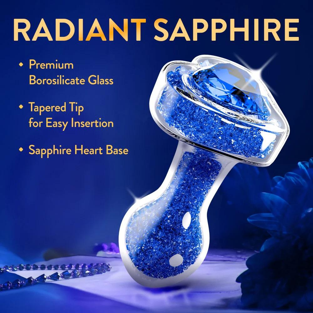 Radiate elegance with Oh My Gem Prestige, a luxurious anal p... Oh My Gem - Prestige Butt Plug - Blue photo-3