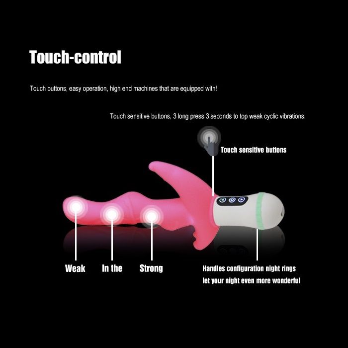 1) Secure rubber O-ring and twist cap securely before us... FT - Belly Vibrator - Pink photo-3