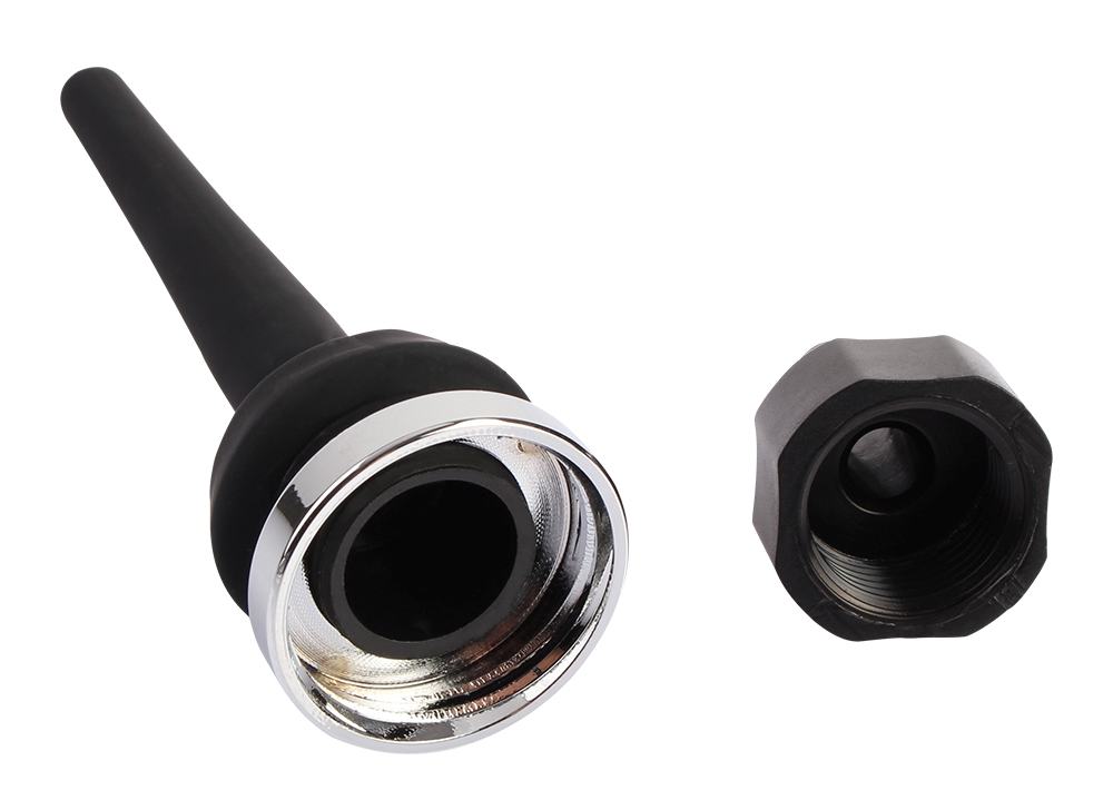 Chisa - Tapered Silicone Enema Attachment - Black photo-3