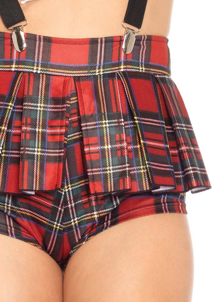 Teacher's Pet includes keyhole crop top with attached ti... Leg Avenue - Teacher's Pet Costume 3 pcs - Red - S photo-5