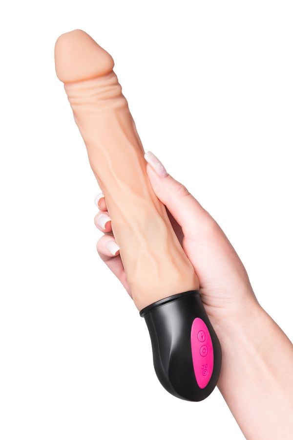 A-Toys Benedick is a flexible vibrator that is able to heat ... A-Toys - Benedick Vibro Dildo 25cm - Flesh photo-6