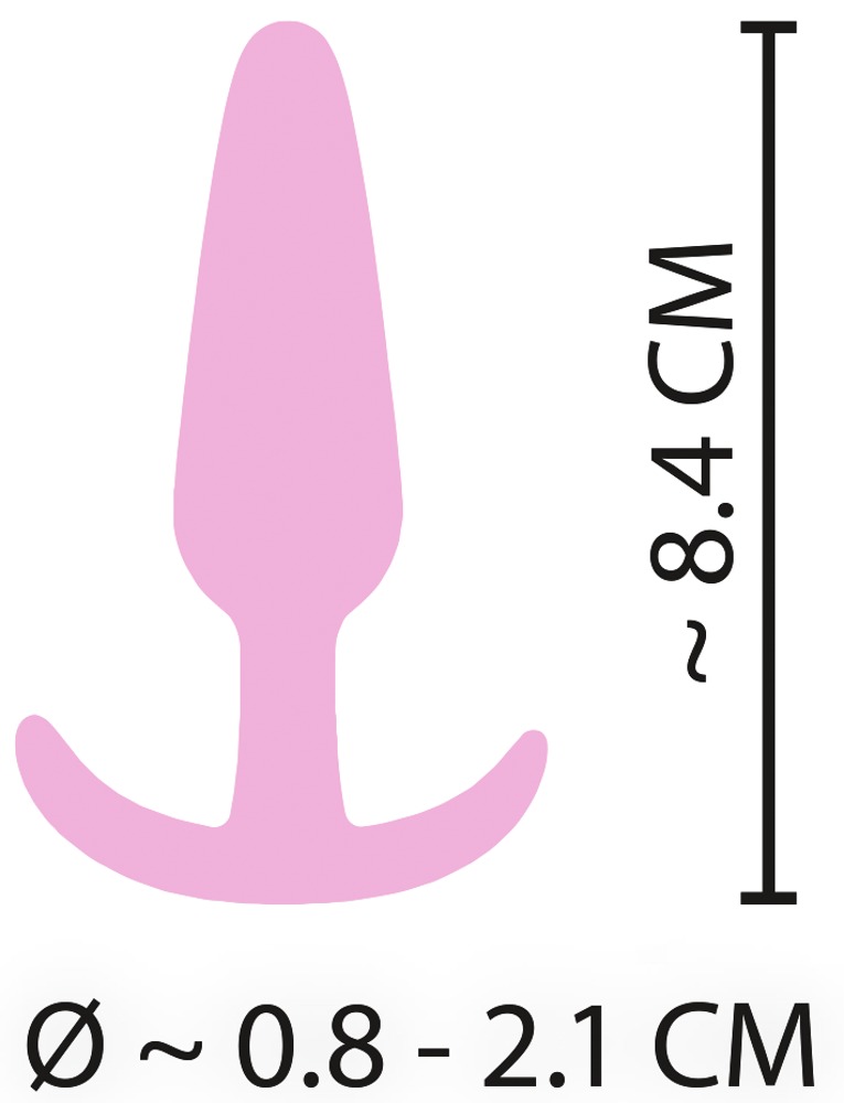The velvety soft Mini Butt Plug from the popular Cuties rang... Cuties - Thin Mini Butt Plug - Pink photo-7