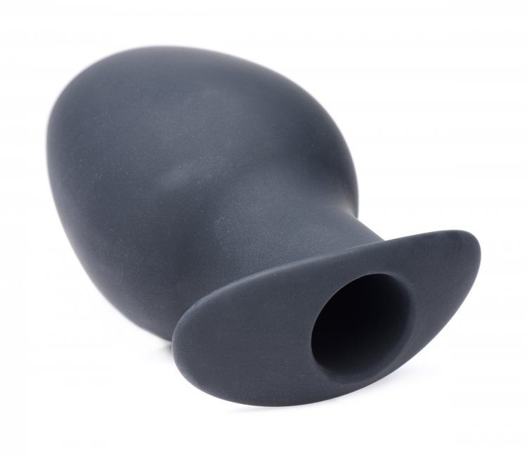 Quench your anal cravings with the Ass Goblet! This larger v... Master Series - Ass Goblet Hollow Anal Plug L-size - Black photo-3