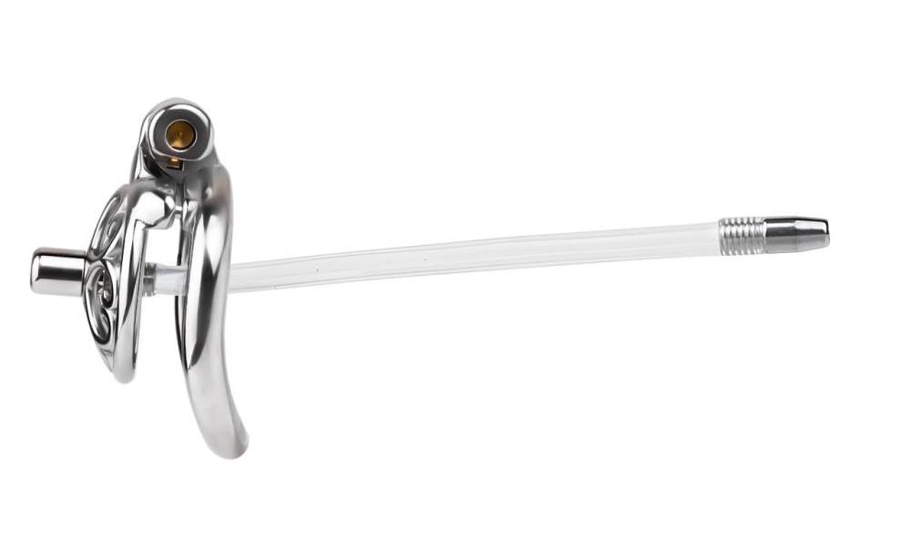 Material: 304 Stainless steel
Cage high: 12mm
Cage length: ... FAAK - Metal Chastity Cage 276 w Catheter 45mm photo-5