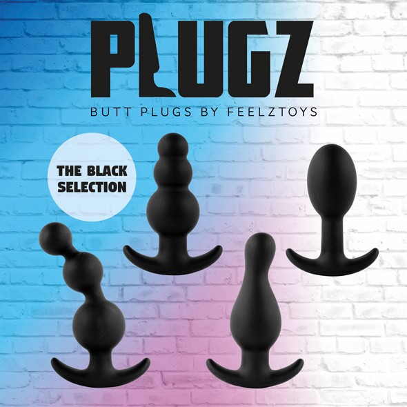 Plugz is a series of beautiful butt plugs that are made of h... FeelzToys - Plugz Butt Plug Nr. 1 - Black photo-5