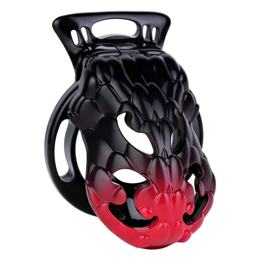 FAAK - Dragon Resin Chastity Cage S - Black photo-3