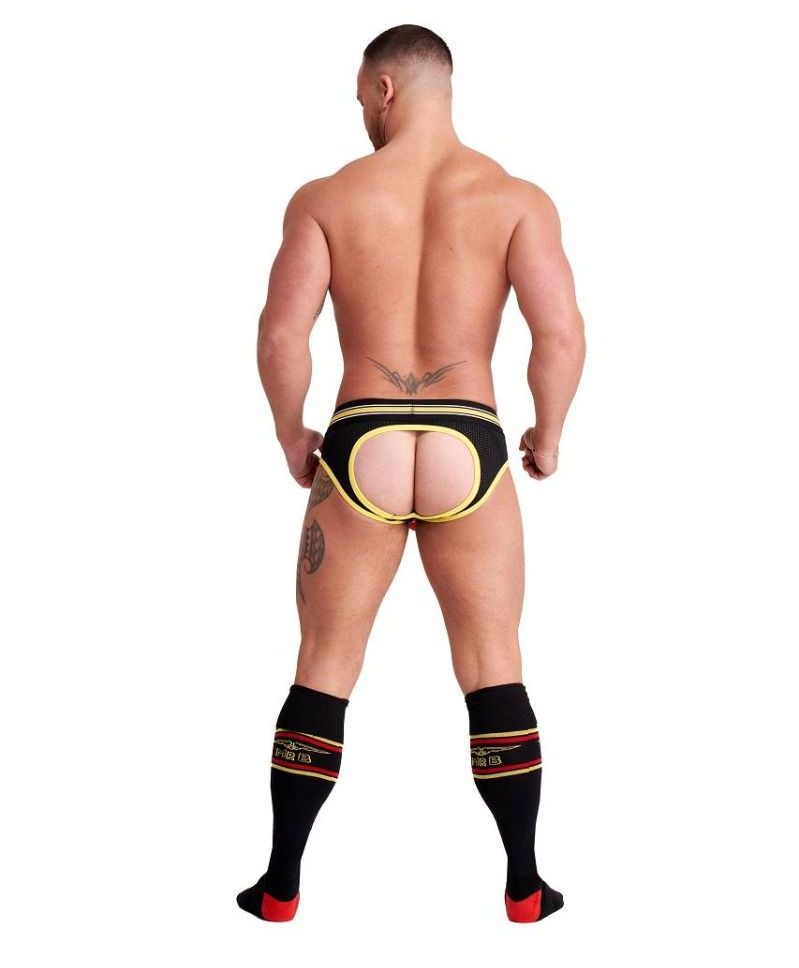 These jock briefs feature the signature Mister B Urban inner... Mister B - Urban Brussels Jock Brief - Red - M photo-5
