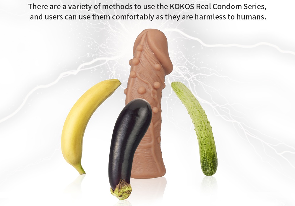 Penis Sleeve #2 is very elastic nozzle on the penis, tightly... Kokos - Penis Sleeve #2 L - 43x54x165mm photo-10