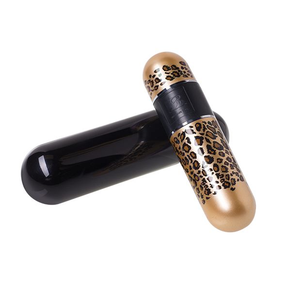 Offering three exquisite modes of vibration: from gentle to ... Big Teaze Toys - B3 Onye Kenya Vibro Bullet - Leopard Gold photo-2