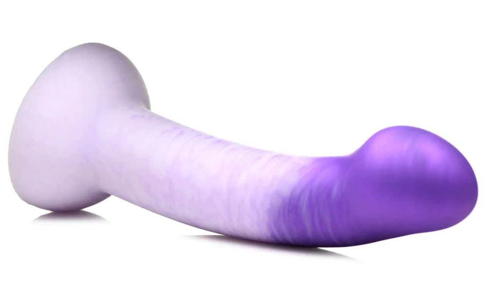 These sweet swirls of purple color dancing with the white ar... Strap U - G-Swirl Dildo - Purple photo-3