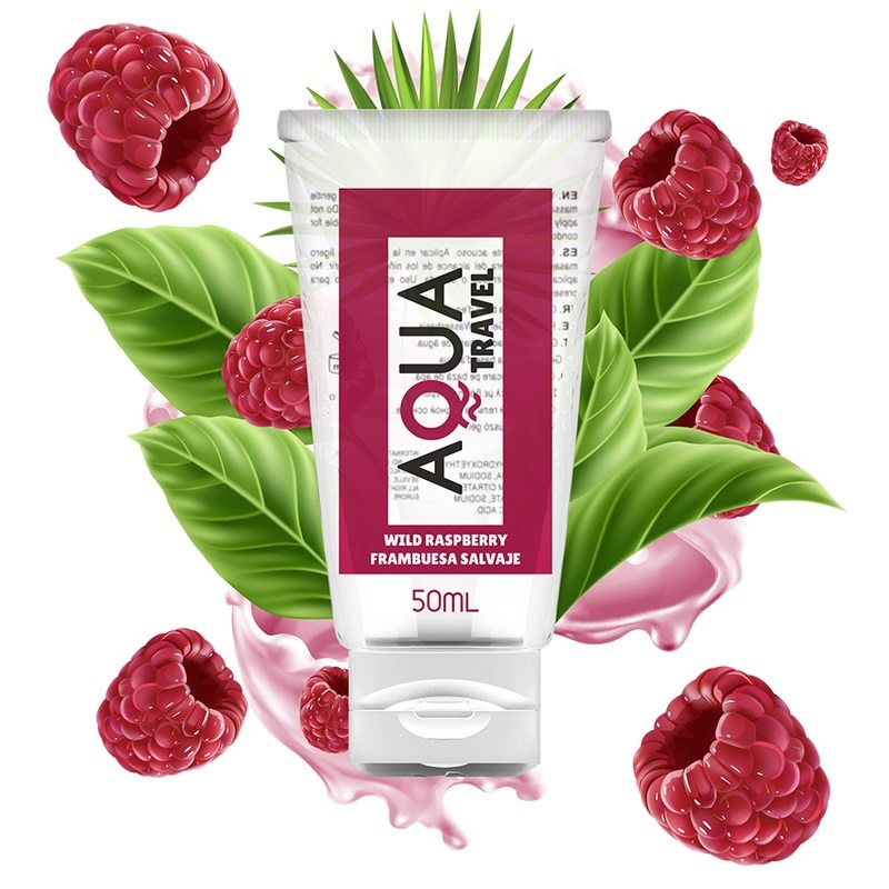 Aqua Travel - Wild Raspberry Water-Based Lube - 50ml photo-2