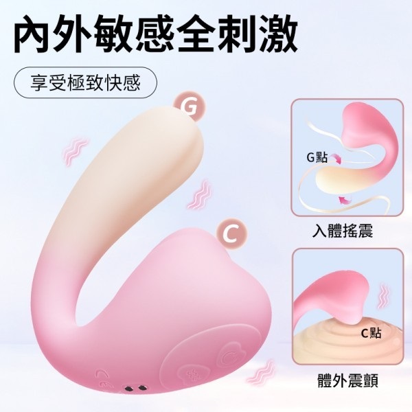 Dual stimulation for internal and external pleasure
3-freque... Erocome - Elephant Swing Dual Vibrator - Yellow photo-3
