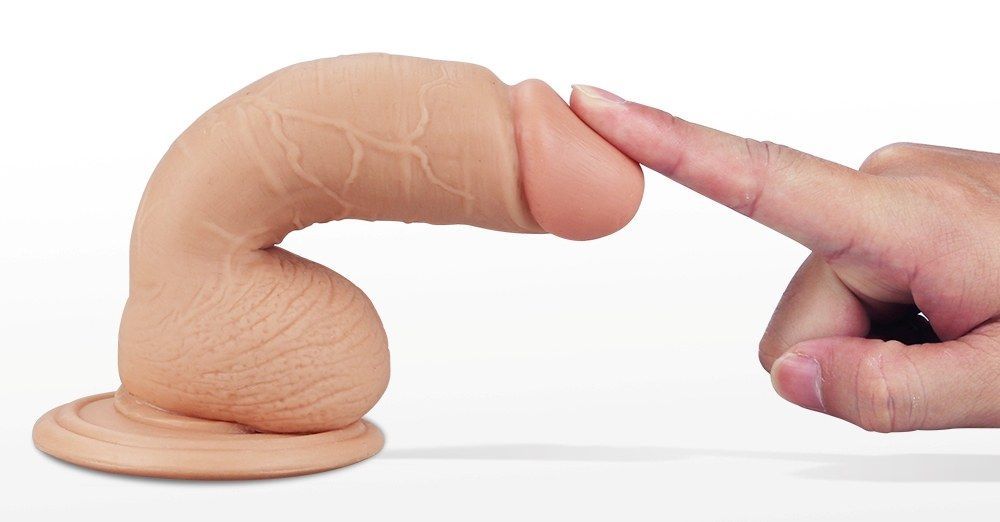 Mimicking the shape and hardness of a real erection, this ul... Lovetoy - 7" Real Extreme Vibrating Dildo - Flesh photo-4