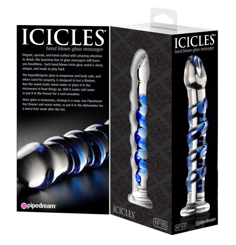 Elegant, upscale, and hand-crafted with amazing attention to... Icicles - Massager No.5 - Clear photo-4