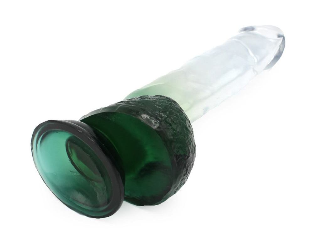 Kiotos - 光滑的透明仿真假陽具 06 - 綠色 照片-8