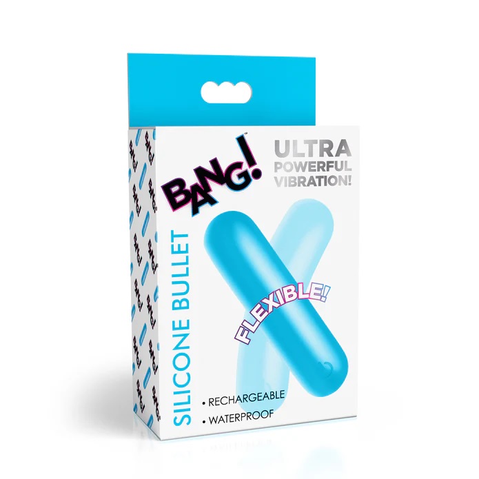 Say hello to the Flexible Silicone Bullet, the vibrator that... Bang! - Flexible Bullet - Blue photo-5