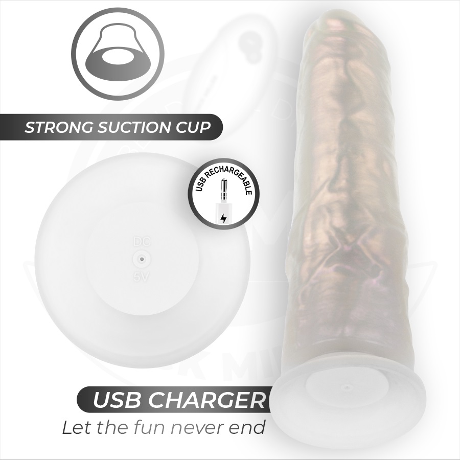 The COCK MILLER 21.5 cm is a high-end dildo that offers a un... Cock Miller - 21.5cm Lighting Vibro Dildo - Pearl photo-7