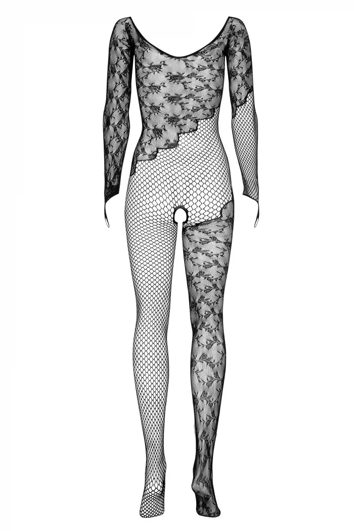 Step into the pure fun. With this sexy colour and incredibly... Obsessive - Bodystocking F210 - Black - S/M/L photo-8