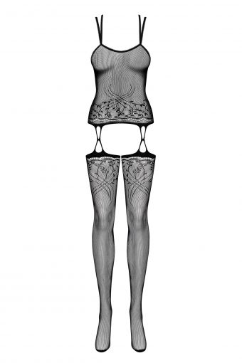 Obsessive - Bodystocking F206 - Black - S/M/L photo