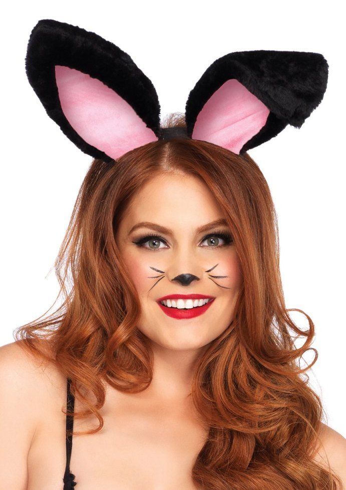 Leg Avenue - Plush Bunny Ears - Black photo
