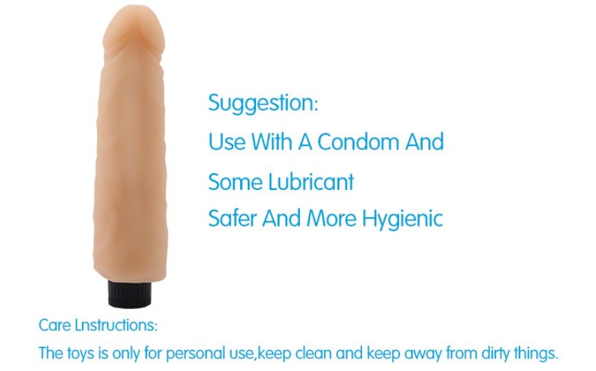 Material:T-Skin
Product Size:18.5cm, Φ4cm
Product Weight:0.1... Chisa - 7.5″ Vibrating Cock No.04 TPE photo-9