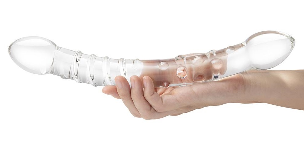 Glas - 12” 双头玻璃假阳具 照片-3