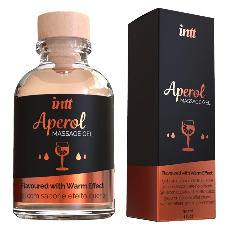 The kissable gel with Aperol flavor that can be used in seve... INTT - Aperol Warming Massage Gel - 30ml photo-2
