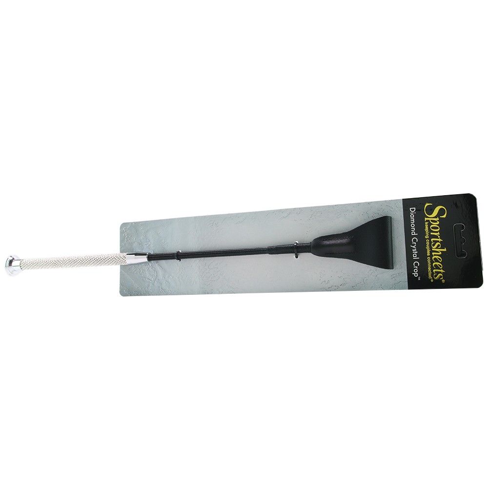 Leather head
Long, black crystal encrusted handle
Handle L... Sportsheets - Diamond Crystal Crop - Black photo-6