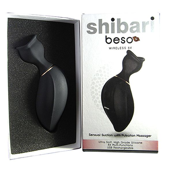 The Beso has eight different patterns to provide sucking act... Shibari - Beso Wireless Clitoral Stimulator - Black photo-4