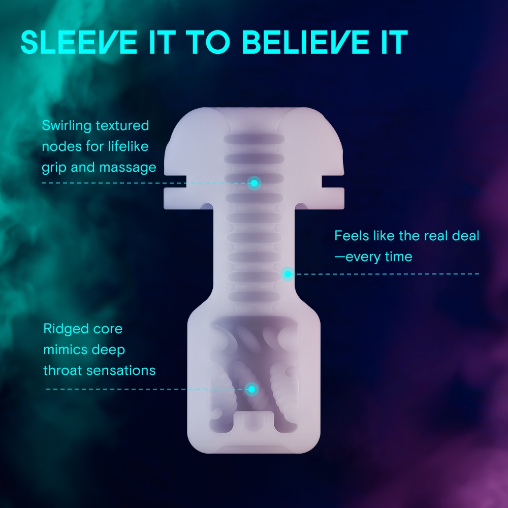 KAOTIK - The Cocoon 可加热抽插震动智能飞机杯 - 黑色 照片-16