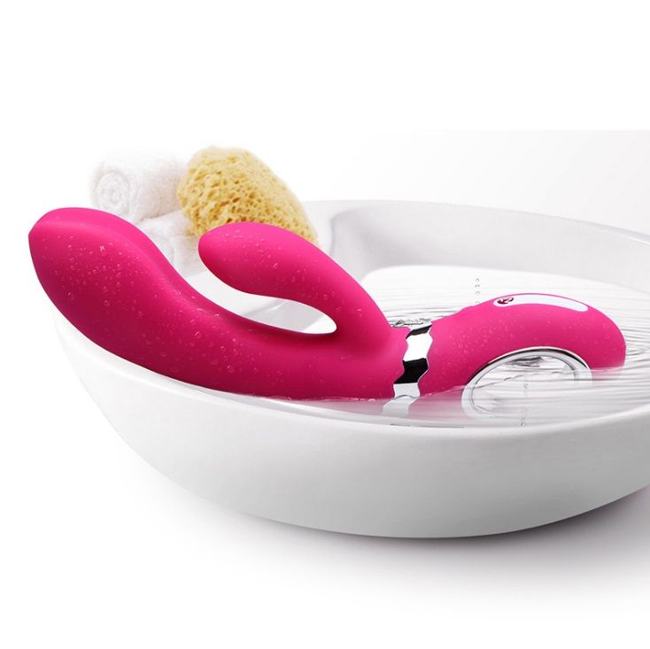 A rechargeable rabbit vibrator for G-spot and clitoral stimu... Nomi Tang - Wild Rabbit - Pink photo-5