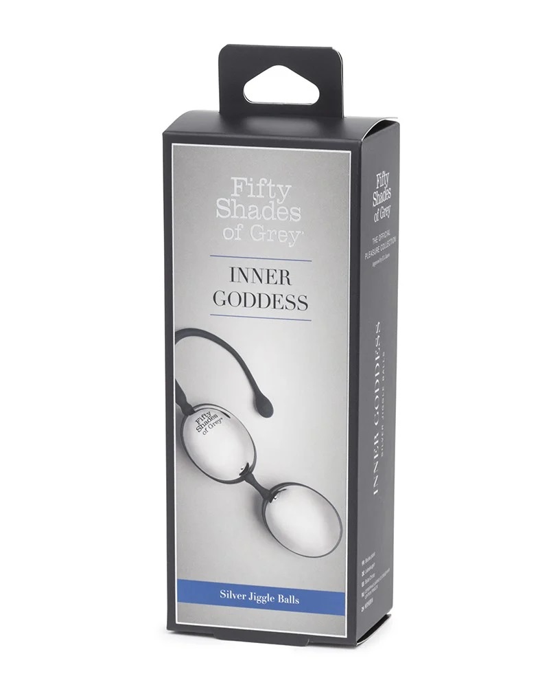 Rediscover the steamy adventures of Anastasia and Christian ... Fifty Shades of Grey - Inner Goddess Kegel Balls 67g - Silver photo-5