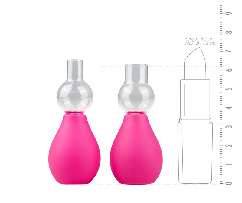 Treat yourself or your partner to a great stimulation of you... Easytoys - Nipple Sucker Set - Pink photo-4